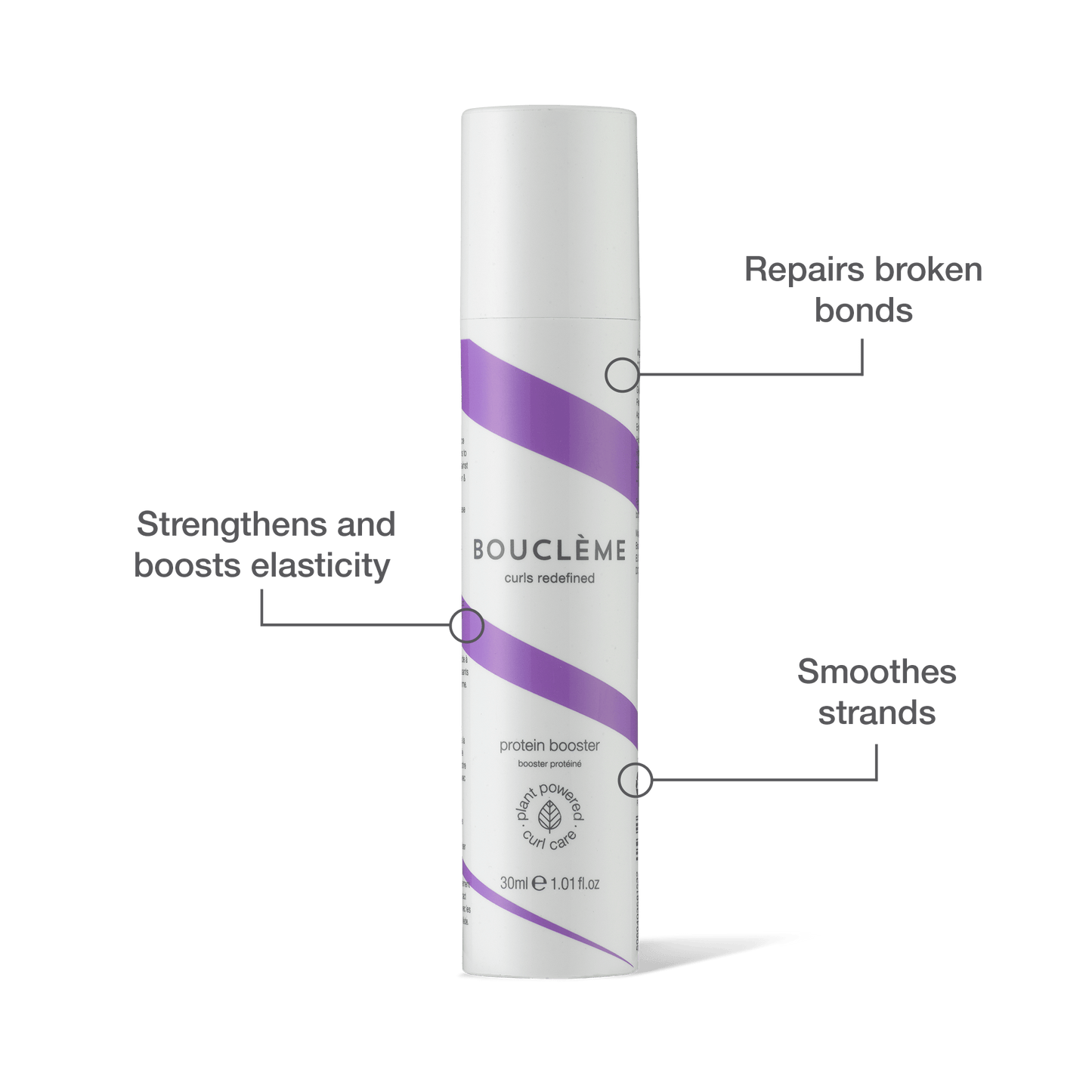 Verwende diese kraftvollen Tropfen mit Protein-Booster, um die Elastizität der Haare zu verbessern und Deine Locken zu stärken.