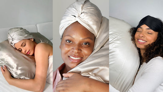 Schlafen mit lockigem Haar