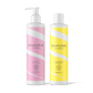 Bouclème Curl Cream und Curl Defining Gel auf cremefarbenem Hintergrund - das perfekte Lockenstyling-Duo für Feuchtigkeit, Definition und lang anhaltenden Halt.