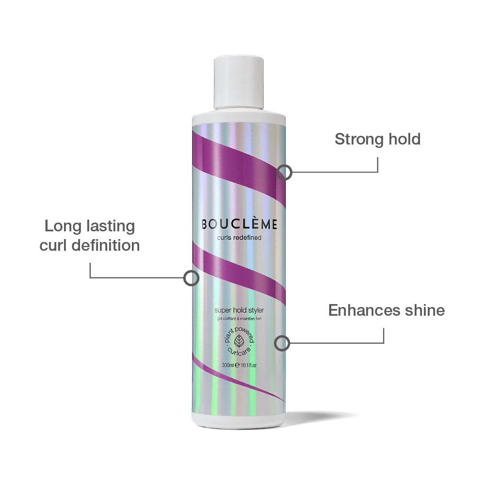 Super Hold Styler: bietet starken, flexiblen Halt, definiert Locken und fixiert die Form für ein lang anhaltendes Styling.