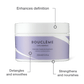 Intensive Moisture Treatment Grafik, die zeigt, wie die Creme die Definition verbessert, lockiges Haar entwirrt und glättet und trockene Strähnen stärkt und auffüllt  